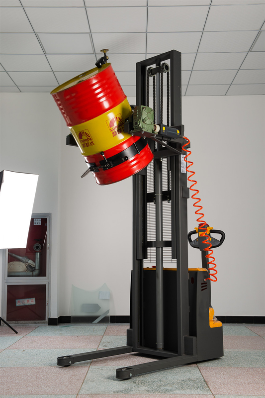 Electric Hydraulic Barrel Lifter 550 Kg Lifting Height 3m For Oil Drums