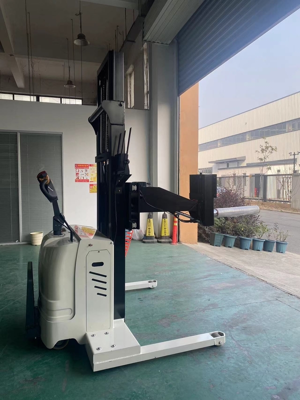 Automatic Electric Battery Powered Roll Paper Plastic Film Roll Lifter Easy to Operate Paper Roll Forklifts