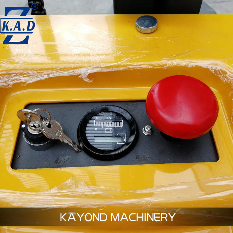 1500kg Electric Walkie Stacker Forklift with 1-5m Lift Height