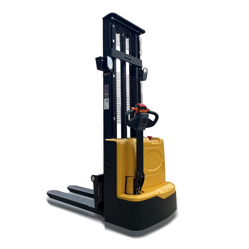 Electric Pallet Stacker Walkie Forklift with 550/680mm Fork Width 24/80ah Battery and 1070mm Fork Length