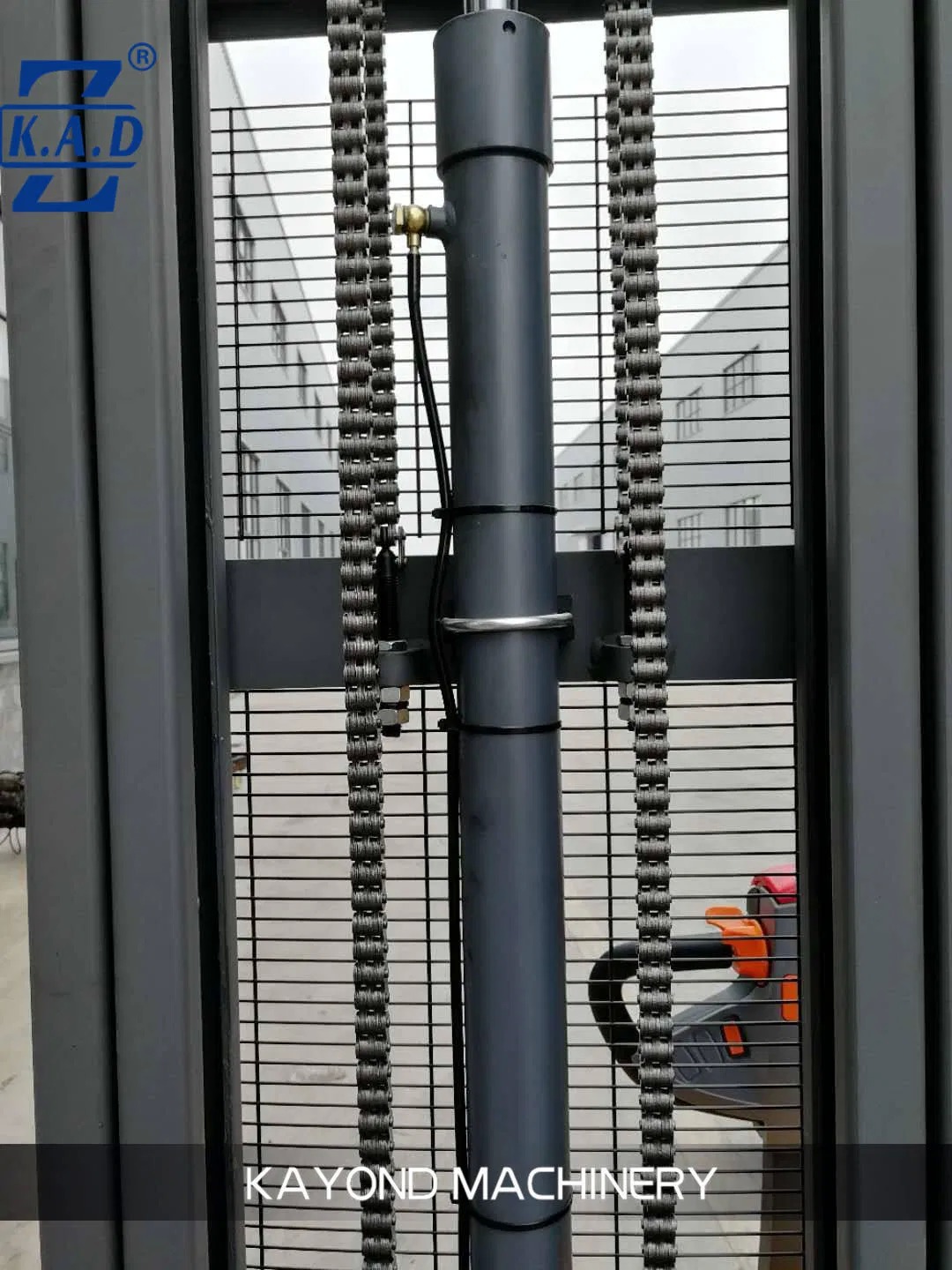KAD Electric Pallet Stacker with 2 Stage Mast 3 Stage Mast and 1070mm Fork Length for Efficient Warehouse Handling