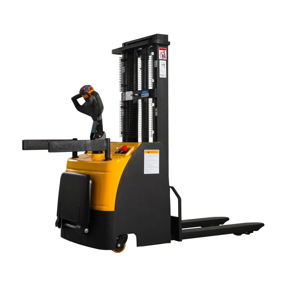 CE/ISO Certified 1.5t Full Electric Stacker with 24V/210Ah Battery 500mm Load Center and 1070mm Fork Length