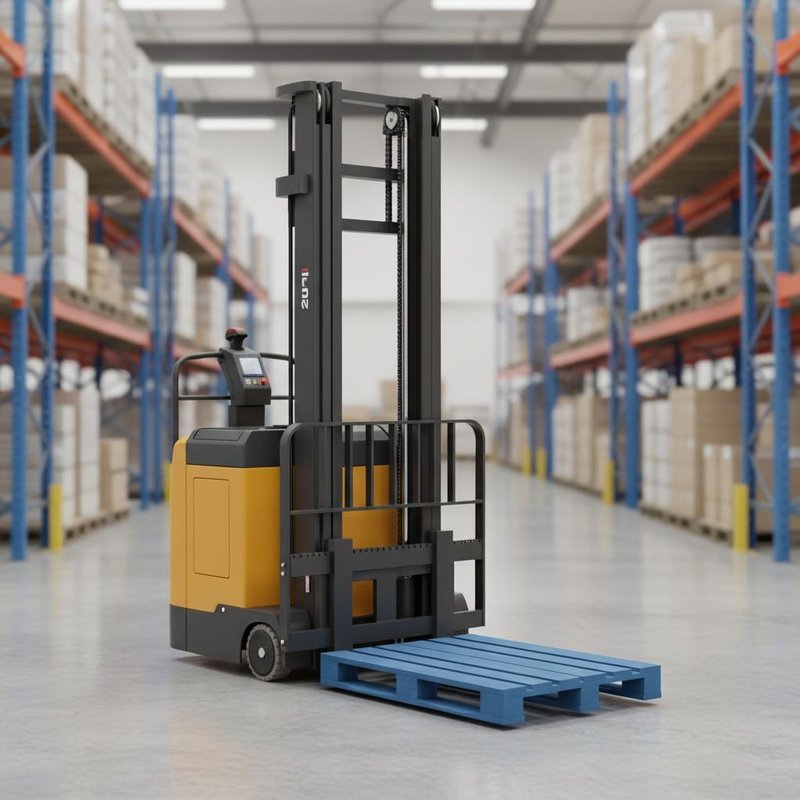 2 Ton Capacity 3 Meter Lift Height Full Electric Pallet Stacker for Warehouse Use